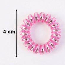 Soft Stretchable Telephone Wire Style Hair Bands Set (1 Pc, Mix Color)