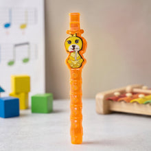 Kids Toothbrush with Cute Cartoon Whistle Toy Set (2 Pc Set)