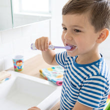 Kids Cartoon Spring Frog Toy With Toothbrush Set (2 Pc Set)