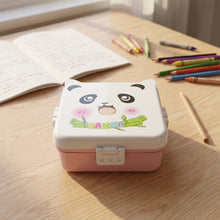 plastic panda lunch box kids