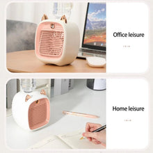 Portable Mini Air Cooler Fan with Spray Mist Function (1 Pc)