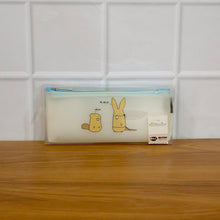 Cute Cartoon Transparent Pencil Pouch (1 Pc)