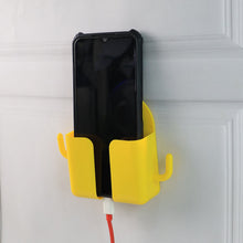 1 Pc Wallmount Mobile Stand With Hook for and stuffs purposes. (Mix Color / 1 Pc)