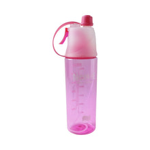 Plastic Sports Water Bottle – Dual Function with Built-In Mist Spray (600 ML)
