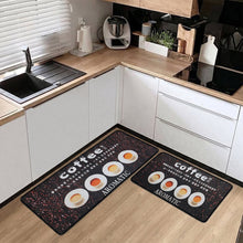 Printed Anti Slip Floor Mat Set (2 Pc, Mix Design & Size)