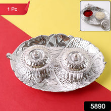 Leaf Shape Special Puja Thali (1 Pc / Mix Design)