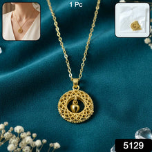 Stylish Fancy Golden Necklace with Intricate Design (1 Pc)