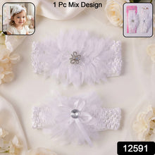 soft floral baby headband