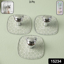 All-Plastic Adhesive Wall Hooks - Strong, No Damage, Easy to Install (3 Pc Set)