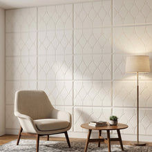 3d foam wall sticker white design