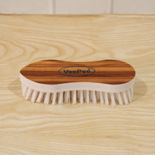 Cloth Washing Brush Wooden Background